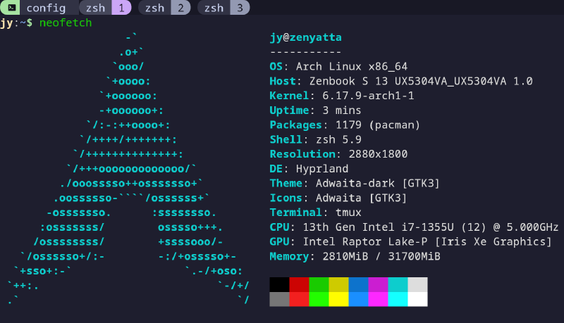 Featured image of post Arch + Hyprland on Zenbook 13