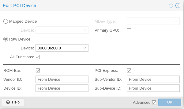 PCIe passthrough
