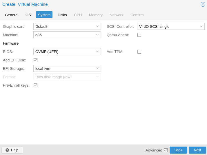 VM config