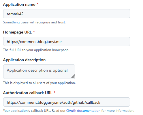 GitHub OAuth client